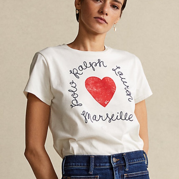 Polo Ralph Lauren Tops - Ralph Lauren Heart Logo Jersey Tee
